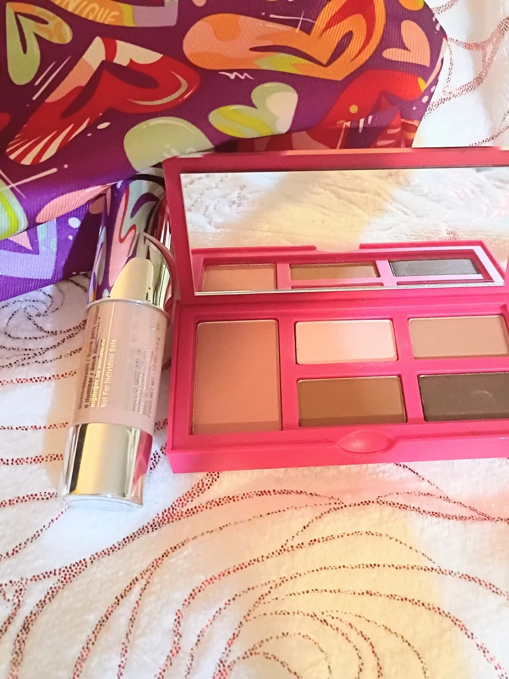 Clinique Pink Floral Highlight & Lip Set - Pink